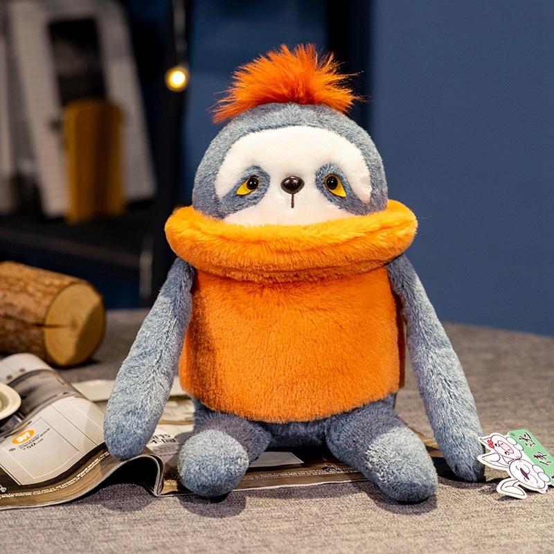 Cartoon Colorful Sloth Doll Plush Toy Cute Sloth Doll