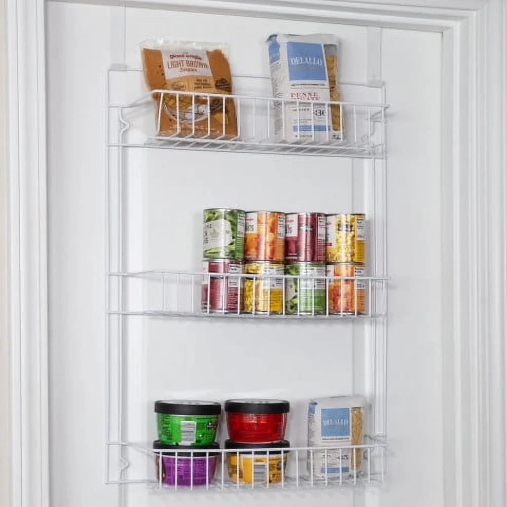 Over the Door Organizer 6-Tier Adjustable Pantry Rack Space Saving Hanging Storage Shelves Kitchen Bathroom Bedroom Laundry