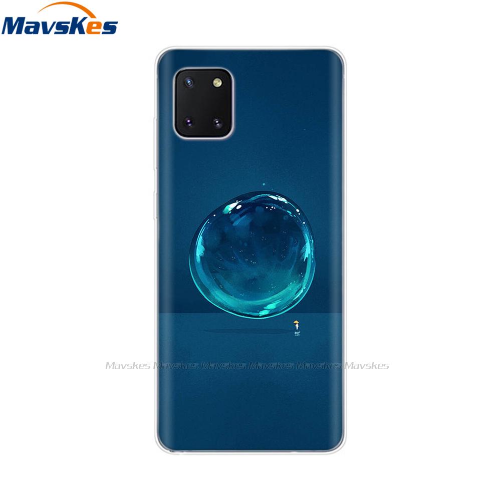 TPU Case for Samsung Galaxy Note 10 Lite Cases Silicon Cute Cat Phone Coque for Samsung Note10 Lite Plus SM-N770F/DS Cover Mask