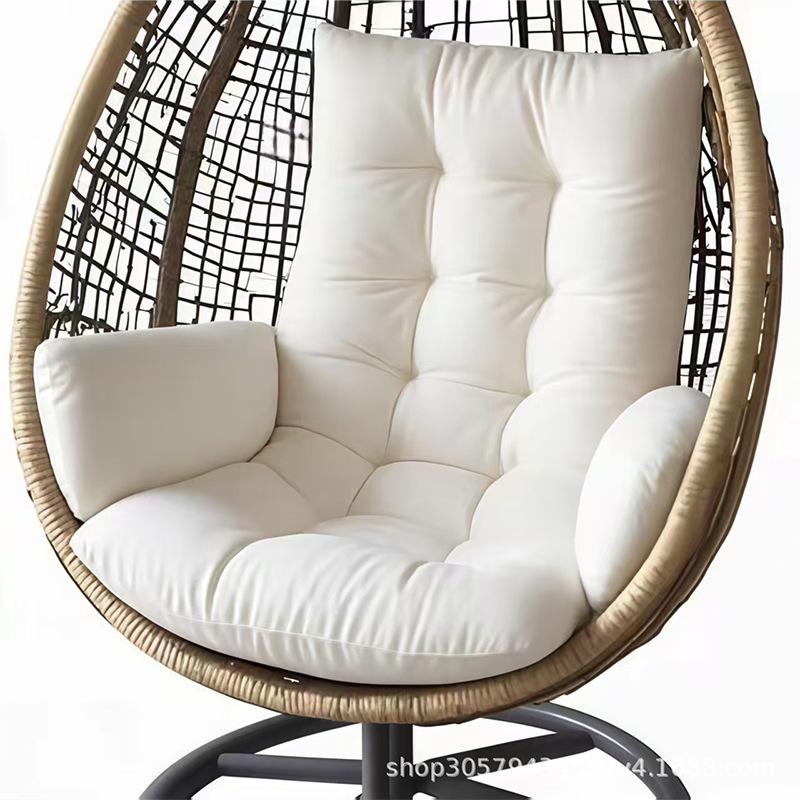 Thickened Hanging Basket Seat with Enlarged Backrest Cushion for Swing, Single Sofa, or Rocking Chair