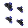 5 Pcs 6/8/10/12mm Tee Connector Garden Irrigation Quick Connectors Pneumatic Joint Mist Cooling System Adapters Water connector