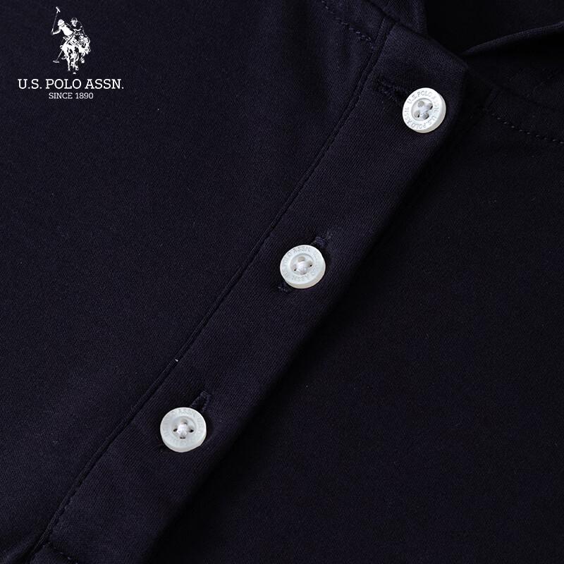 U.S. Polo Assn. Damen Baumwoll-Polohemdkleid