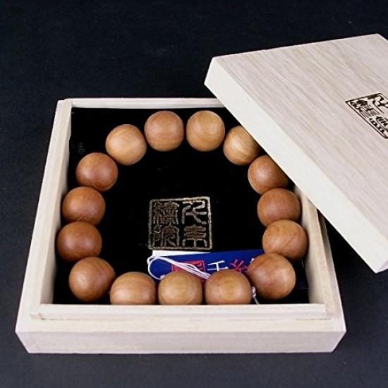 

[Сэнси Сюин] Подлинный браслет из индийского сандалаБраслет-четки, круглые бусины 16 мм, 4 размера (Бусины LL15)