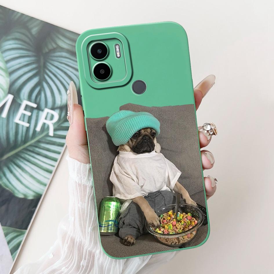 For Xiaomi Redmi A1 Case Cover Redmi A2 Capa Cartoon Bumper Liquid Silicone Shockproof TPU Soft Case On Redmi A1 A2 + Plus Funda