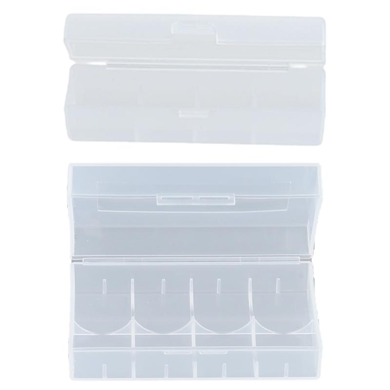 Custodia trasparente per batterie 21700 per 1/2 batterie. Protegge le batterie, previene cortocircuiti e polvere.
