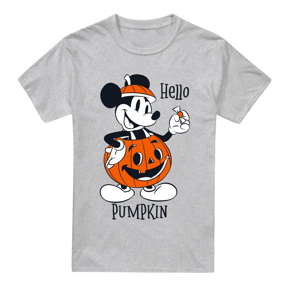 Mickey Mouse Hello Pumpkin Mens T-Shirt S-2XL