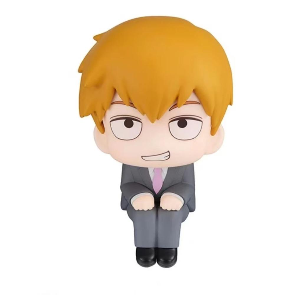 

10 см Аниме Фигурки Mob Psycho 100 GK Рейген Араката Q Издание Кавайная Сидящая на Ладони Модель Куклы Украшения Коллекционные Игрушки Подарок жёлтый