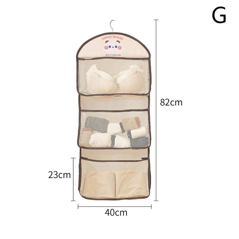 Hanging Organizer Clothes Storage Box Closet Organizer For Socks Bra Underwear Jeans Pants Hanging Bag Clothing Organization