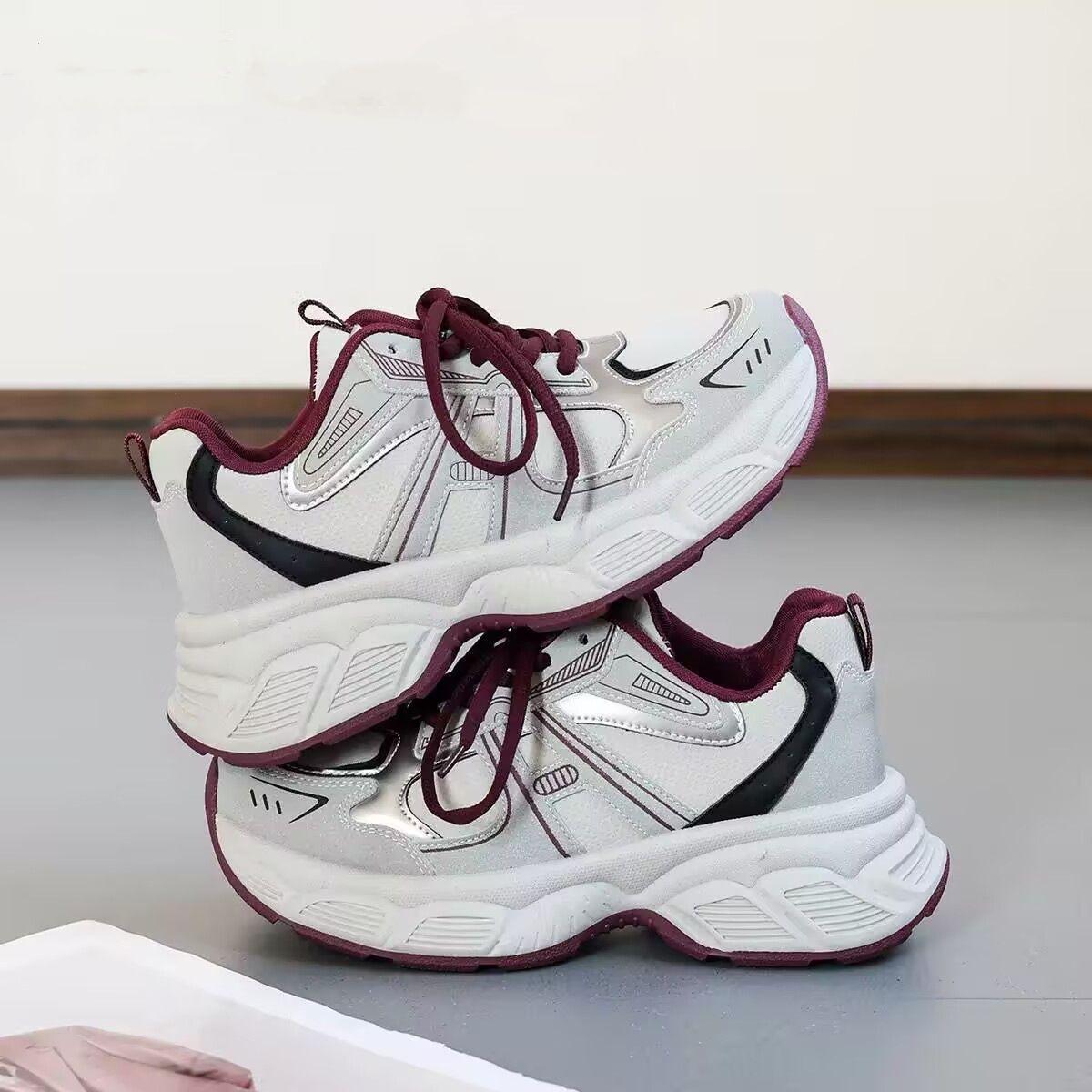 

Retro high soft sole women s platform sneakers spring new mesh breathable running shoes 40