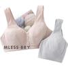 Caramella Women's Wireless Bra with Front Opening, Vest-Style Middle-Aged And Elderly Push-Up Large Size Brassiere, Side Support Bra for Mothers