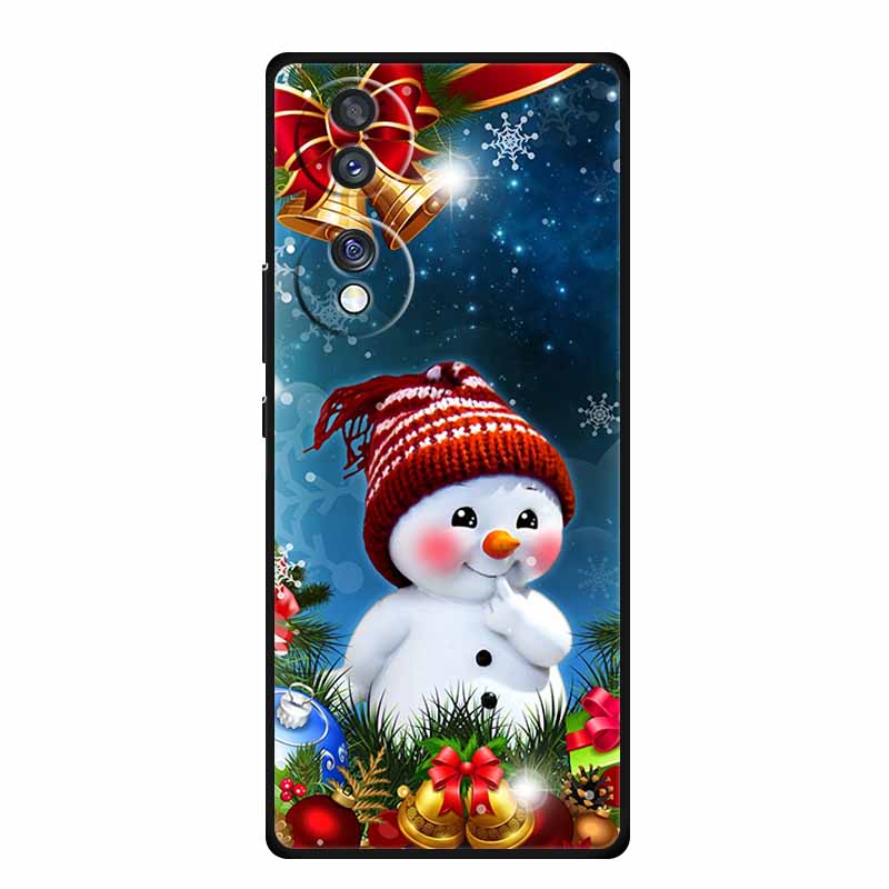 Case For Honor 70 Pro Plus Christmas Soft Silicone TPU Phone Back Cover For Huawei Honor 70 Pro+ Honor70 Lite Cartoon Capa Funda