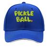 Pickleball Logo  Adjustable Lightweight  Urban Style Snapback with Green  Orange  Outdoor Sport Sandwich Baseball Cap