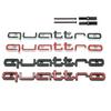 1Pc Quattro Emblem 3D ABS Car Front Grille Emblem For A3 A4 A5 A6 A6L A7 A8 Q3 Q5 Q7 S3 S4 S5 RS3 RS4 RS6 Badge Accessories
