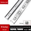 Silent Buffer 45mm Wide Stainless Steel Drawer Slides for Bathroom Cabinet and Wardrobe