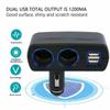 Universal Auto Zigarette Leichter Buchse Adapter Dual Doppel Zubehör 12V Ladegerät Dual Ladegerät USB Auto USB Splitter Stecker O1V0
