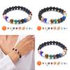 Zodiac Galaxy Beaded Bracelet With Natural Stones And Star Element For Men Women