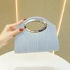 Lightweight Lady Clutch Bag Fashionable Elegant Pleated Handbag For Wedding Party Dating Light Luxury Temperament Crossbody Bags