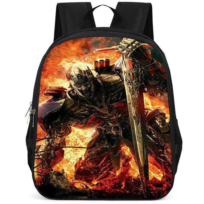 Zaino scolastico leggero in tessuto Oxford ad alta capacità da 15 pollici Transformers