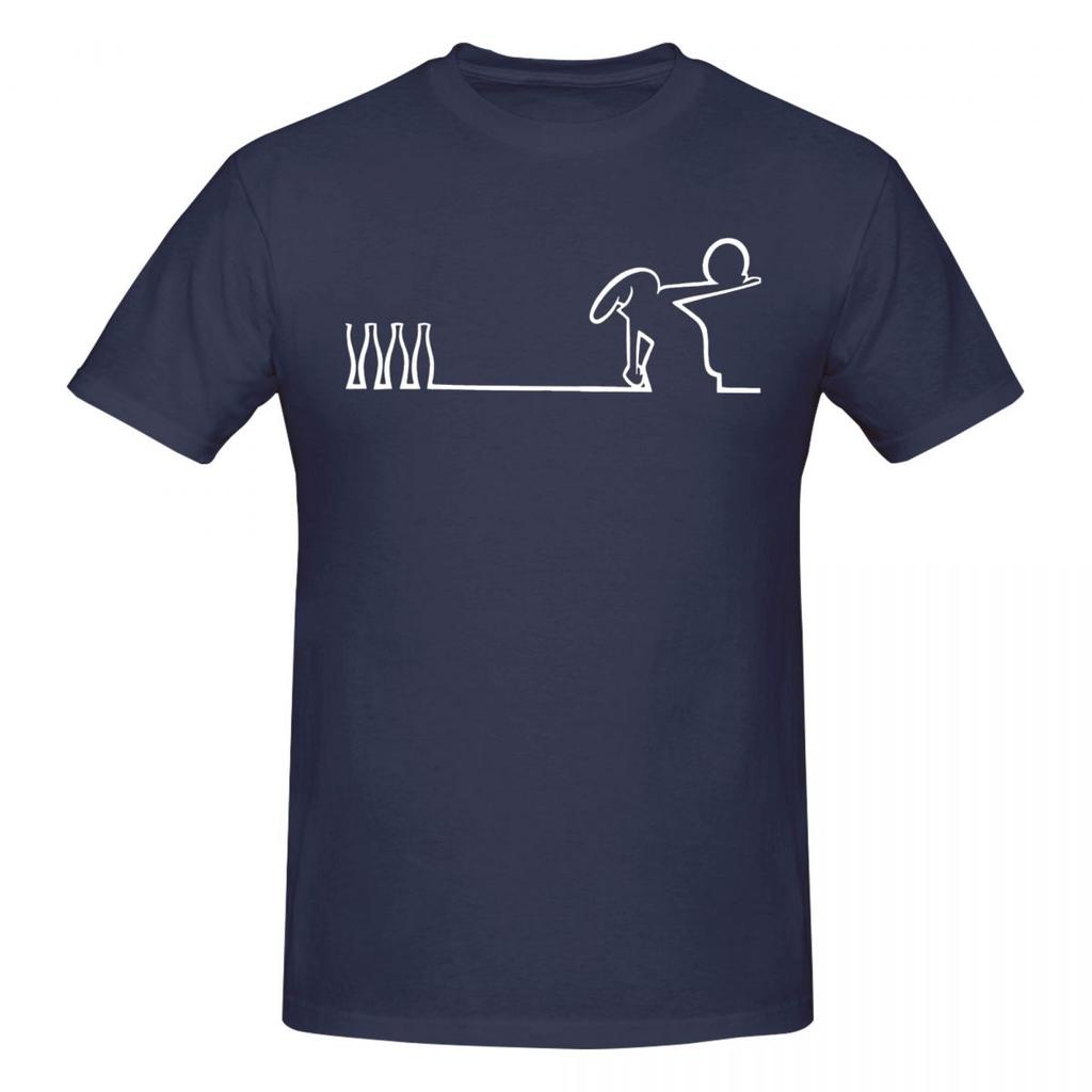 Unisex La Linea Bowling T Shirt Streetwear Big Size Oneck Cotton Sleeve Custom T Shirts