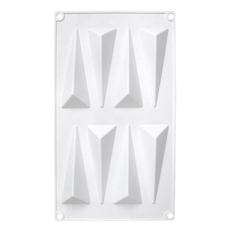 Silicone Fondant Mould Triangular-Rhombus Shape Sugar Mould Cookie Baking Mold for Chocolate DIY Baking Cake Decoration