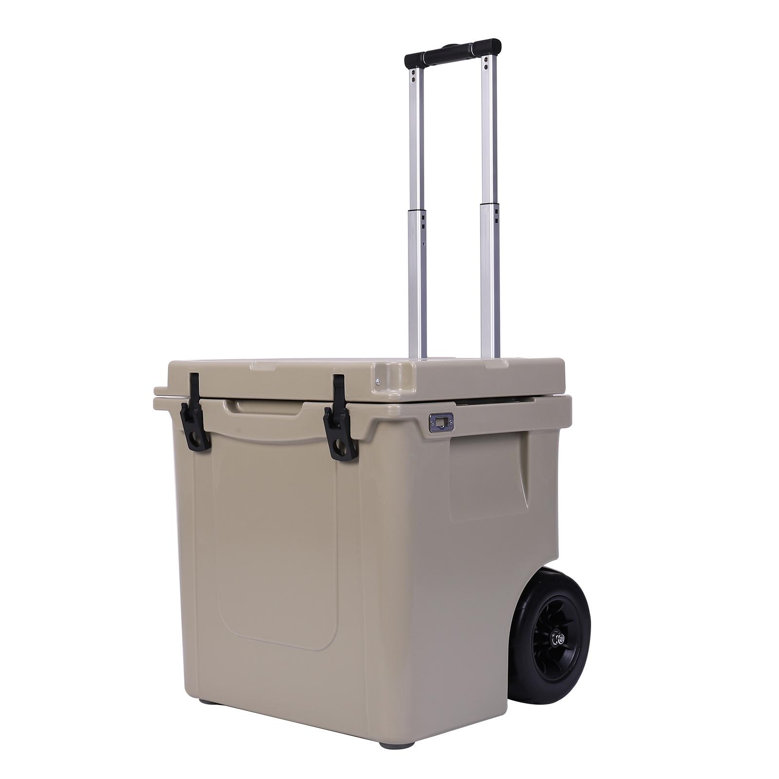 

5 л Изолированный Колесный Кулер с Портативными Ручками/Герметичными Защелками Жесткий Кулер с Выдвижной Ручкой для Использования на Открытом Воздухе