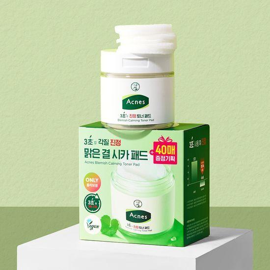 Acne 3-Second Soothing Toner Pads, 70 Sheets (+40 Sheets Refill Plan)