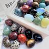 10PCS Natural Crystal Lucky Egg, Tiger's Eye/Opal/Rose Quartz/Obsidian Seasonal Decorative Egg, Handmade