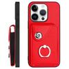 For iPhone 16 Pro Max Case YB Leather Coating Series-7 Card Holder Leather TPU Phone Cover with Kickstand