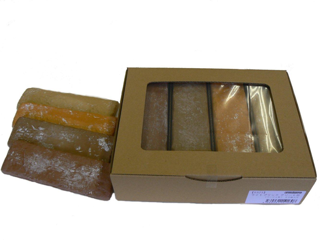 

MYST Light Brick Interior Decorative Brick Assortment Set (Beige), Approx. 200 x 60 x 10mm Thick, 20 Sheets (5323)