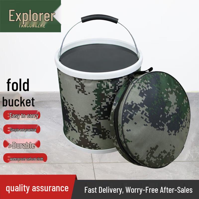 Explorer Portable Folding Canvas Water Bucket
