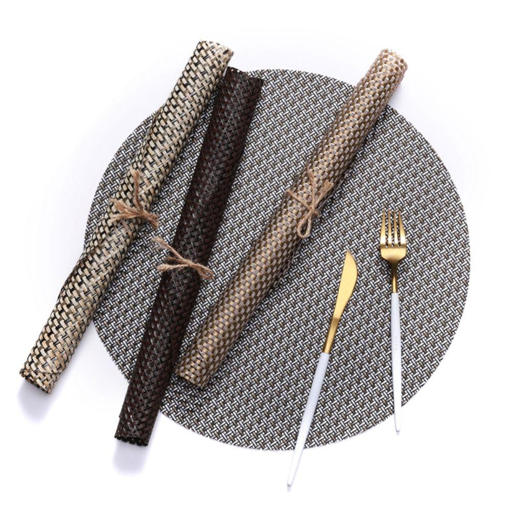 

Dinner Table Accessories Drink Coaster Woven Dinnerware Cup Mat Home Heat Insulation Plate Mat