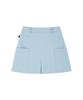 A Ben H-Line Pleated Culotte Skirt Sky Blue