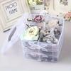 Stackable 3-Tier Plastic Storage Box Adjustable Compartment Toy Container Clear Jewelry Sundries Organizer Home Storage Supplies