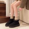Fashion Round Toe Fleece-lined Woman Shoes Autumn Winter Platform Ankle Sale Comfortable and Elegant High Quality Snow Boots for Women