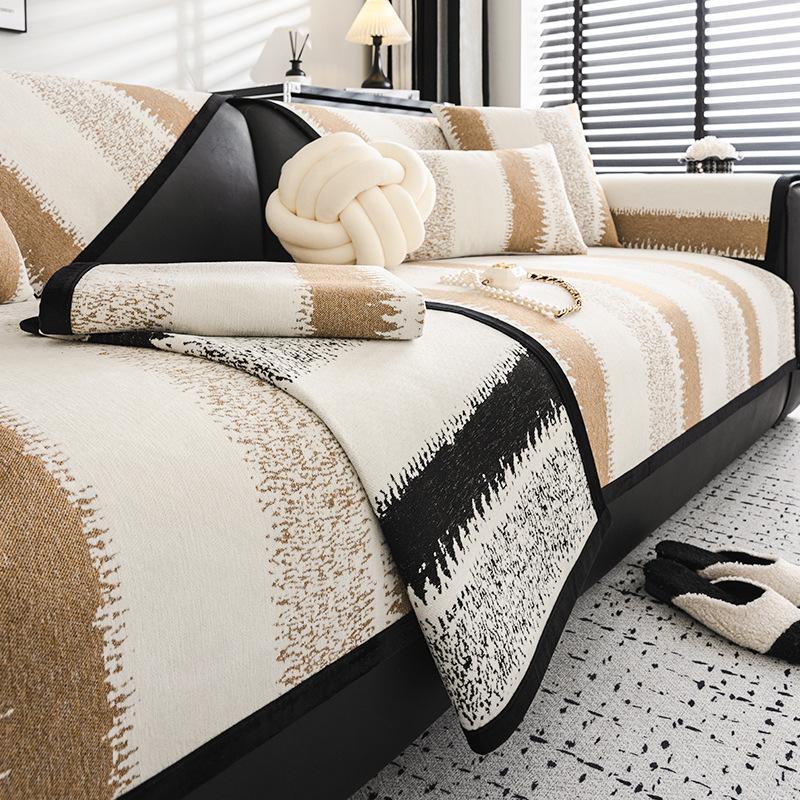 

Высококачественная диванная подушка в скандинавском стиле, противоскользящий чехол для дивана из синели, тканевая подушка, устойчивая к пятнам спинка, полотенце 70*70cm