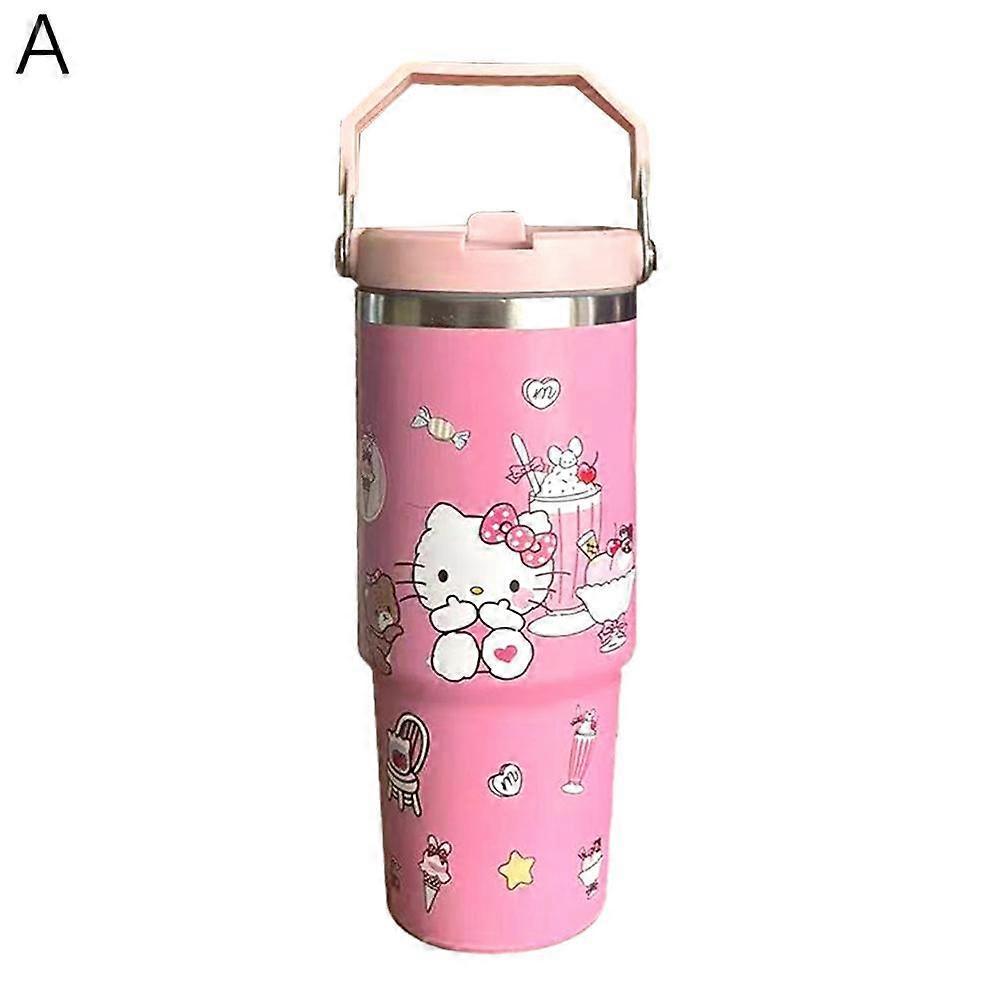 Cartoon Stainless Steel Vacuum Insulated Cup 900ml Leak Proof Temperature Retention For Outdoor Office