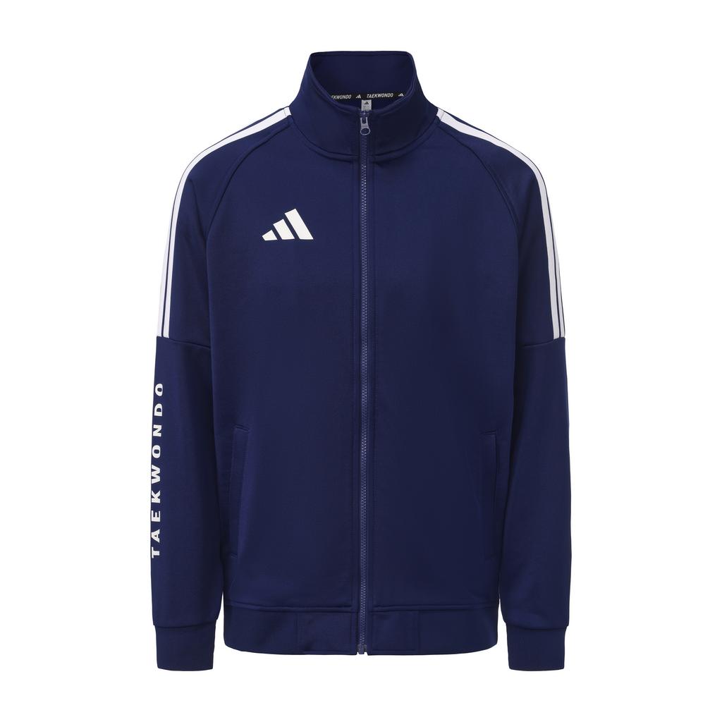 Adidas Taekwondo 3-Stripes Classic Retro Straight Leg Pants Jacket Two-Piece Casual Sports Suit Unisex Suit Navy-Blue TR30JR1TK-DBW+TR30PR1TK-DBW