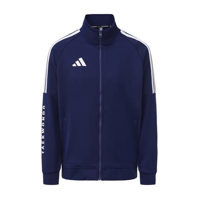Taekwondo Serie 3-Streifen Freizeit Vielseitig Retro Klassisch Gestreifte Jacke Unisex Jacke Dunkelblau TR30JR1TK-DBW