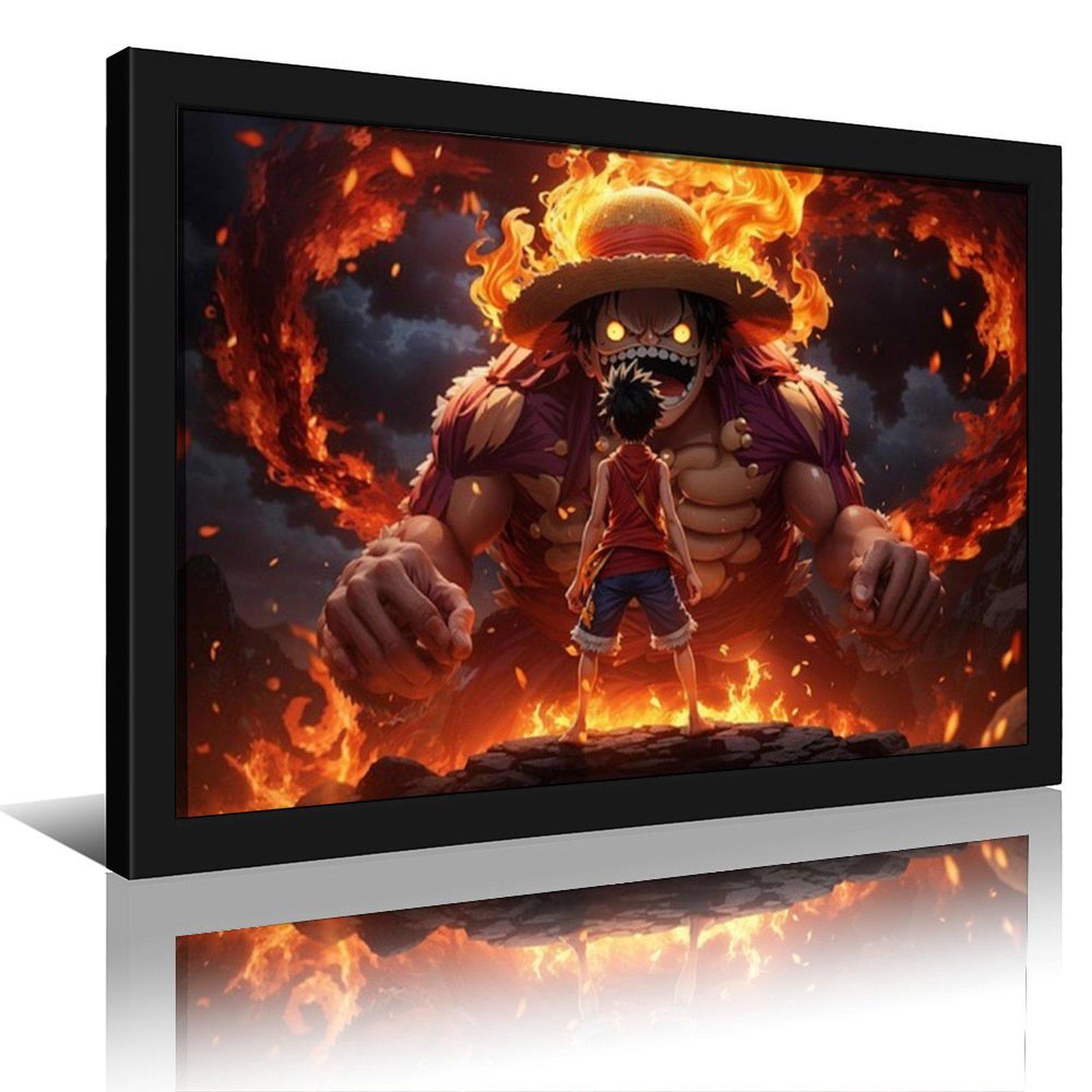 

Настінне мистецтво з аніме One Piece з Луффі - Пейзажний стиль для спальні або вітальні 8x12in(20x30cm)