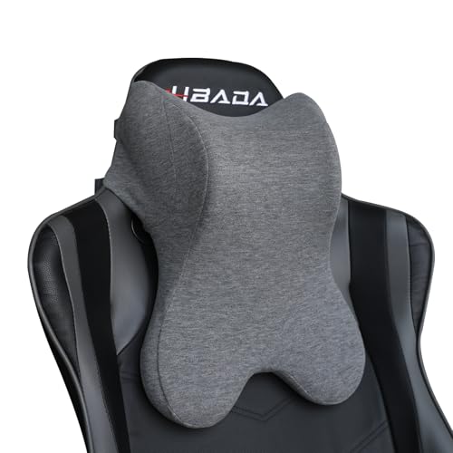 

Car Headrest, Neck Pillow, Cervical Support, Adjustable Height, Neck Cushion, Reduces Fatigue While Riding (Gray)