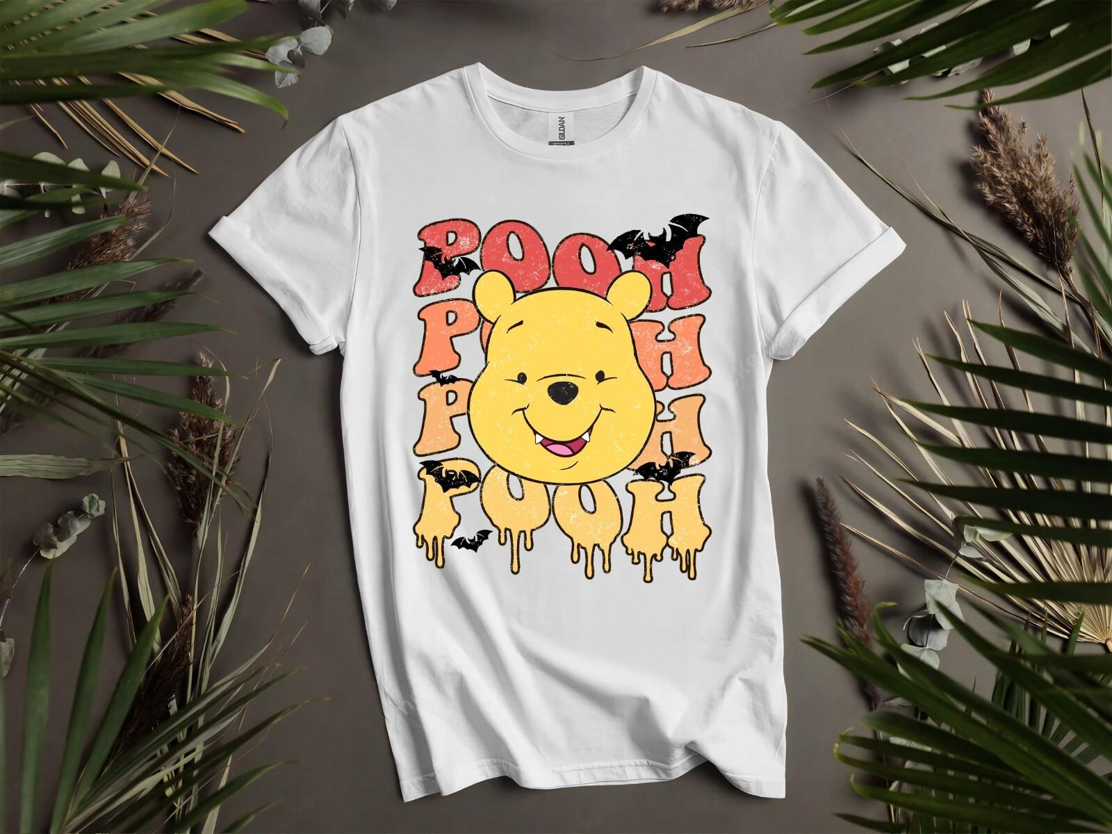 Pooh Halloween Poster T-Shirt Mens Womens Tees Top T Shirt Mens Womens Tees Top Men Women Unisex Tshirt K904 2XL