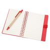 Notebook Portable Simple Double Coil Leather Notebook Student Notepad with Insert Pen Business Office Stationery