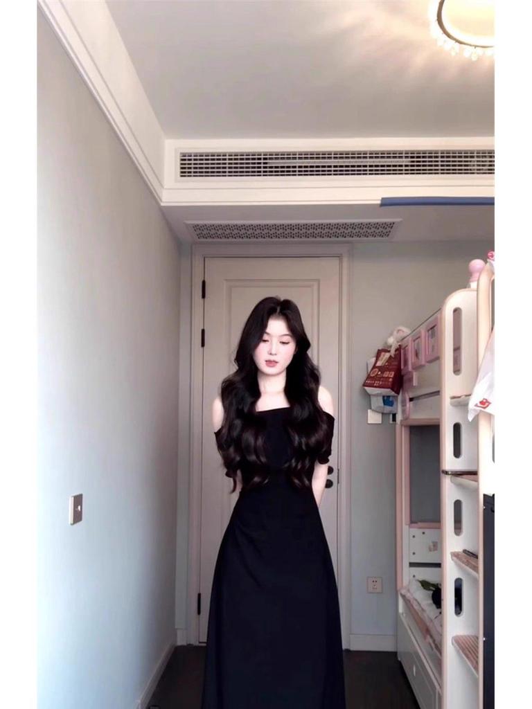 French Plus Size One-Shoulder Bodycon Summer Dress