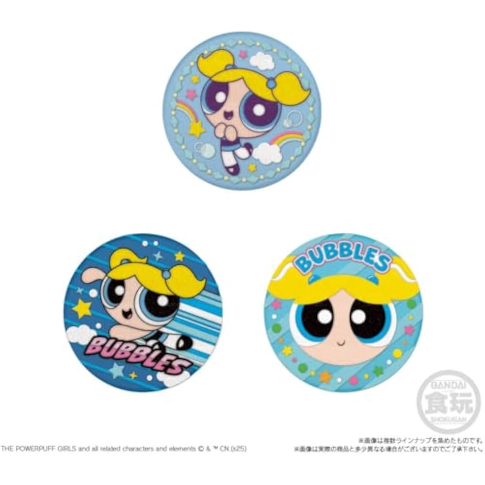 Bandai (BANDAI) Powerpuff Girls Embroidered Can Badge Biscuit Biscuit Food Toy [Box Sale/Set of 12]