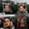F-Fridas Painting Art Fashion Cushion Cover Pillowcase Ultra Soft Skin Friendly Fabric Cloud Like Comfort & Concealed Zipper