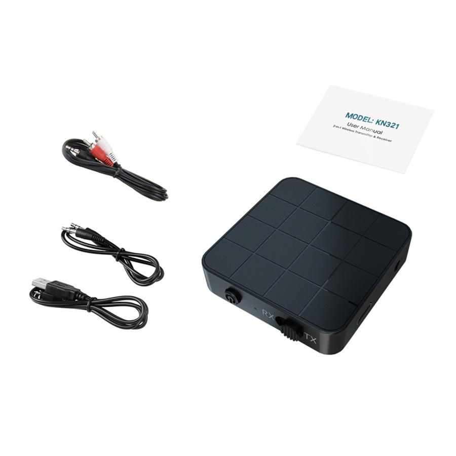 Wireless Bluetooth 5.0 Transmitter & Receiver Audio Adapter 2in1 Music 3.5mm Aux