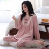 Island Fleece Pajamas Women'S Thin Fleece Autumn And Winter Thickened Fleece Princess Wind Coral Fleece Warm Loungewear