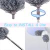 Telescopic Washable Duster Long Extendable 250 Cm Multifunctional Microfibre Brush Gap Mop for Spider Web Remover Dust Cleaning