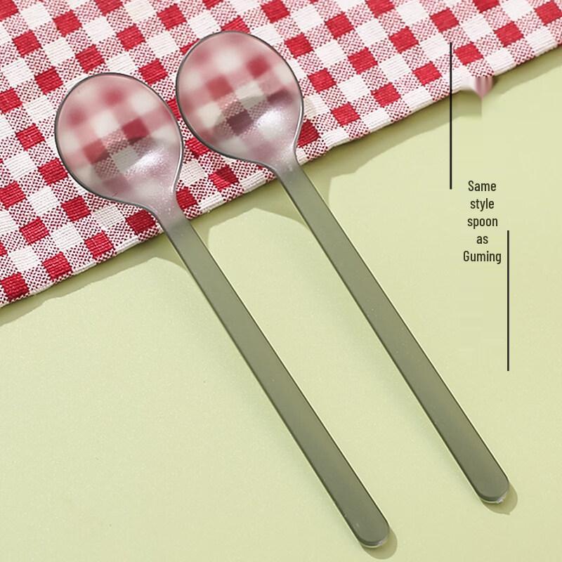 ZISIZ Disposable Plastic Milk Tea Spoon