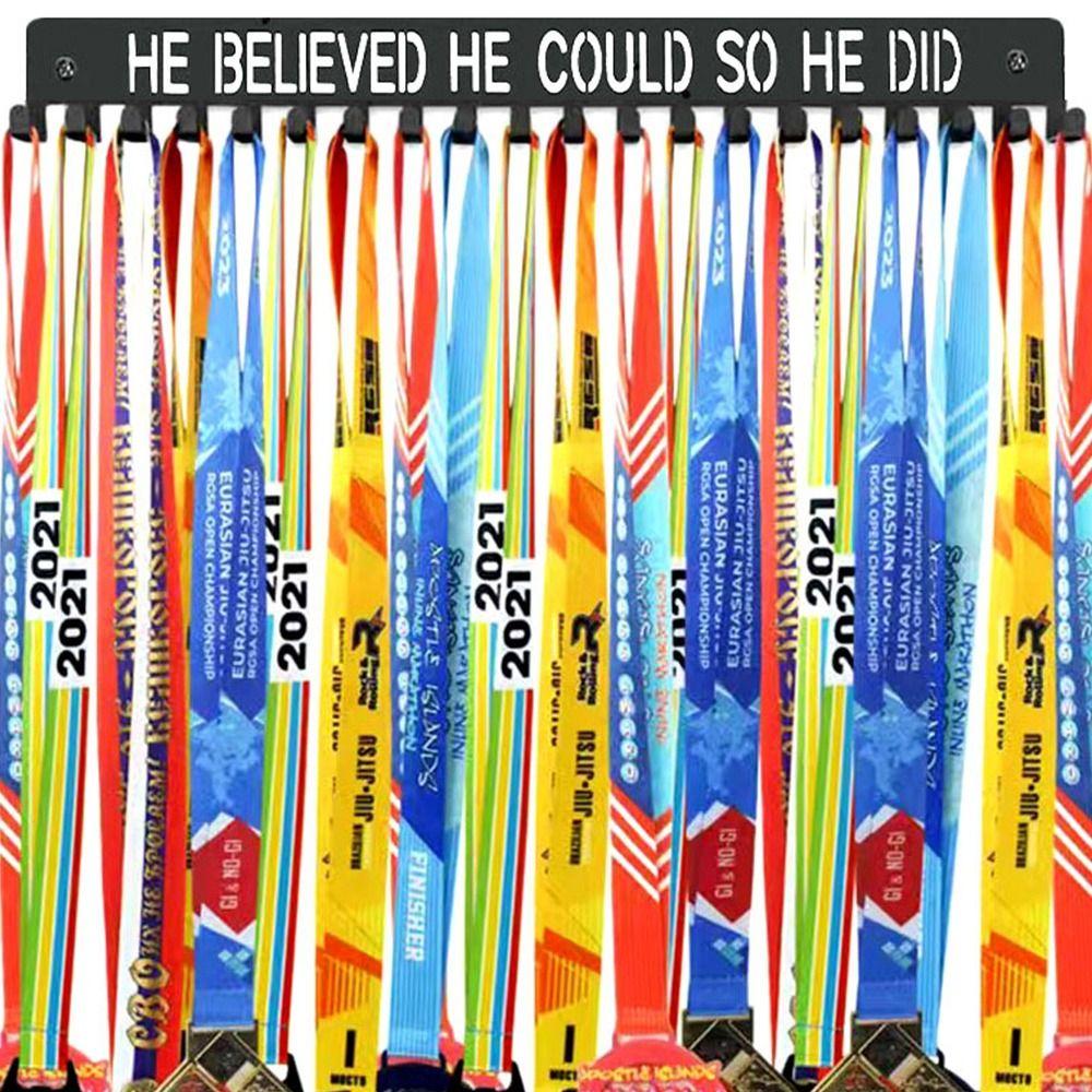 Easy To Install Aluminum Alloy Hanger Inspirational Words Award Holder Trophy Organization